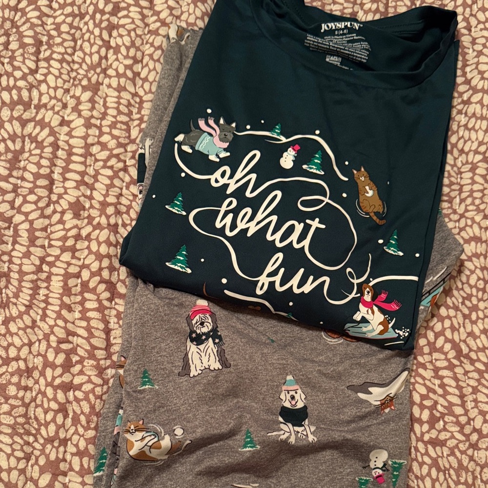Oh What Fun Graphic Pajama Set